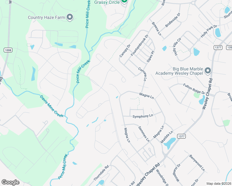 map of restaurants, bars, coffee shops, grocery stores, and more near 1011 Downing Court in Indian Trail