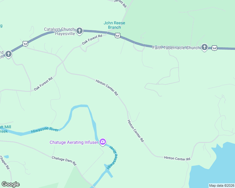 map of restaurants, bars, coffee shops, grocery stores, and more near 845-903 Hinton Center Road in Hayesville