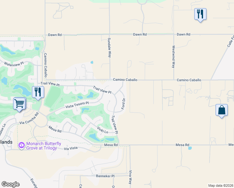 map of restaurants, bars, coffee shops, grocery stores, and more near 1354 Trail View Place in Nipomo