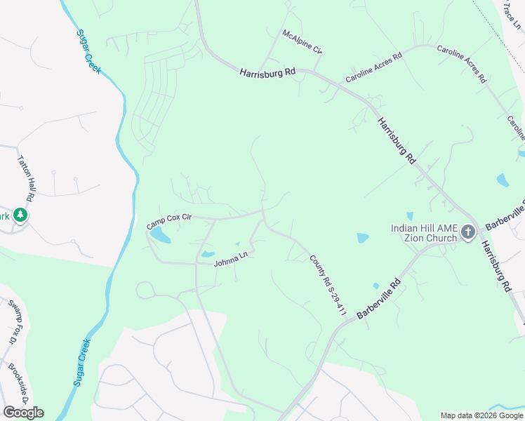 map of restaurants, bars, coffee shops, grocery stores, and more near 10800 Pettus Farm Road in Fort Mill