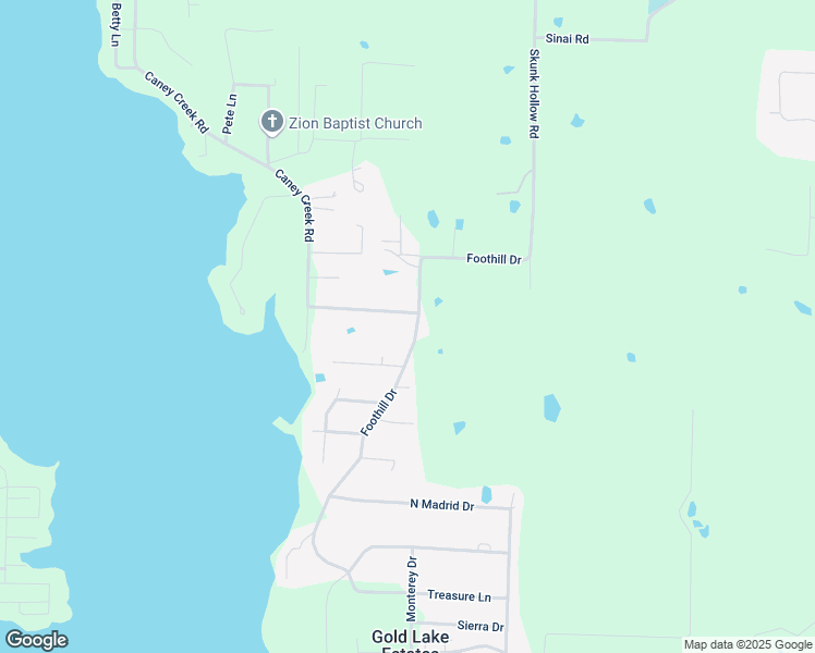 map of restaurants, bars, coffee shops, grocery stores, and more near 282 Caney Creek Road in Conway