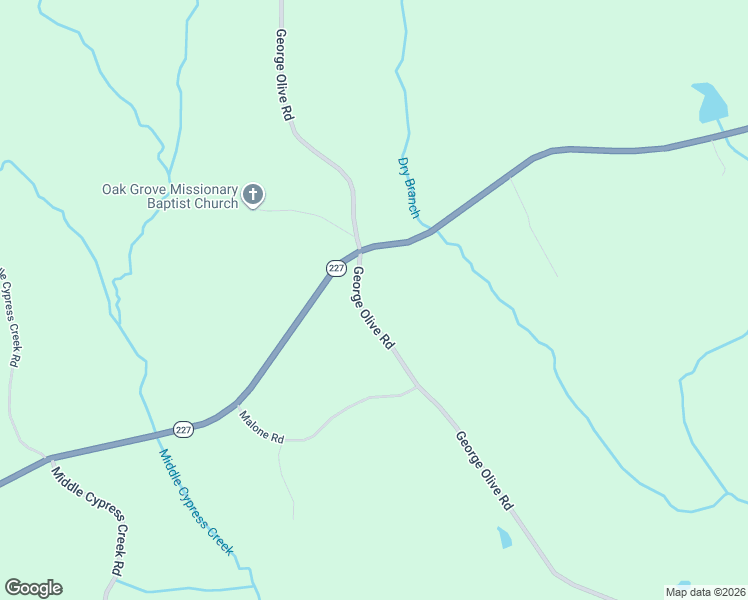 map of restaurants, bars, coffee shops, grocery stores, and more near 3315 George Olive Road in Iron City