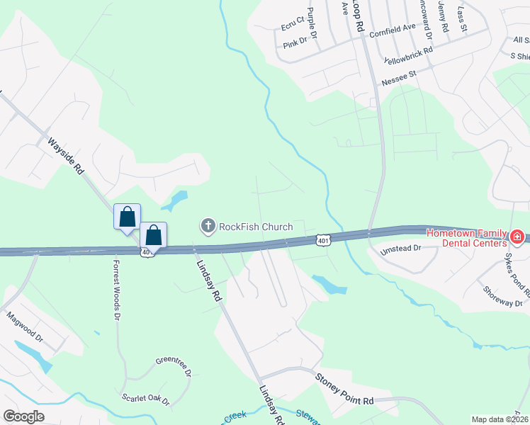 map of restaurants, bars, coffee shops, grocery stores, and more near 10225 Fayetteville Road in Raeford