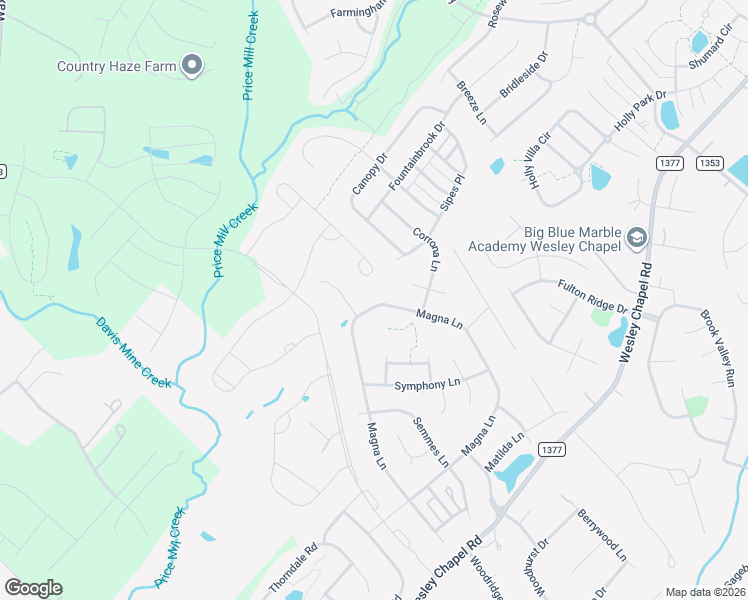 map of restaurants, bars, coffee shops, grocery stores, and more near 5007 Magna Lane in Indian Trail