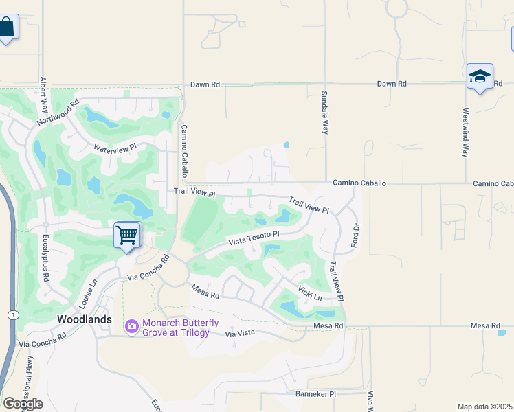 map of restaurants, bars, coffee shops, grocery stores, and more near 1021 Katrina Court in Nipomo