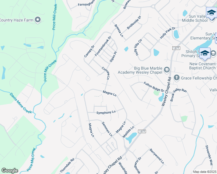 map of restaurants, bars, coffee shops, grocery stores, and more near 1004 Tatnall Lane in Indian Trail