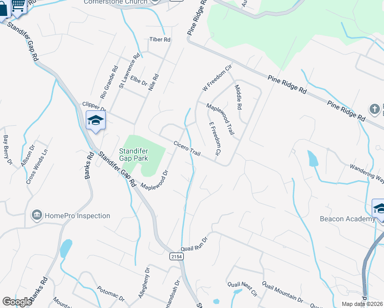 map of restaurants, bars, coffee shops, grocery stores, and more near 8117 Cicero Trail in Chattanooga