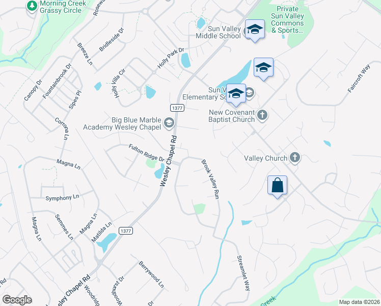 map of restaurants, bars, coffee shops, grocery stores, and more near 3013 Brook Valley Run in Monroe