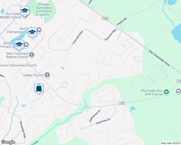 map of restaurants, bars, coffee shops, grocery stores, and more near 2812 Eagle View Lane in Monroe