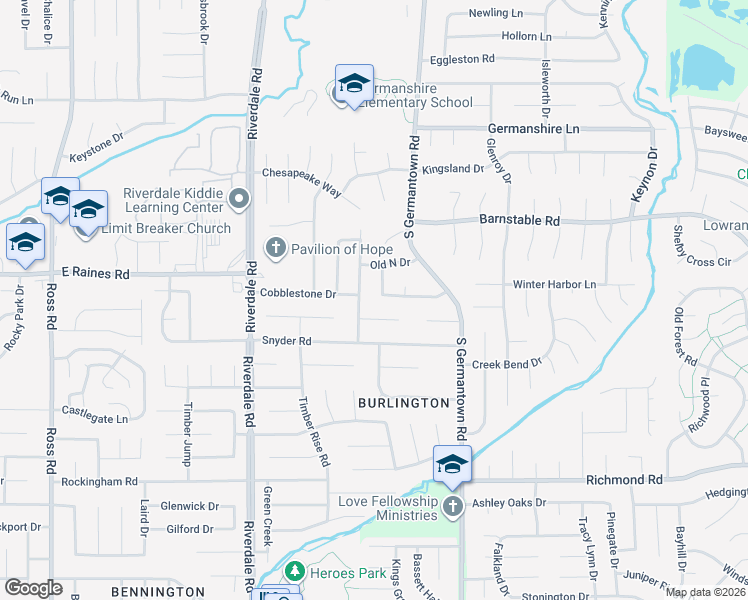 map of restaurants, bars, coffee shops, grocery stores, and more near 7141 Chevy Chase Drive in Memphis