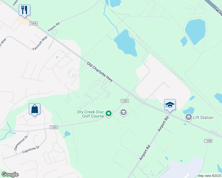 map of restaurants, bars, coffee shops, grocery stores, and more near 1920 Tower Industrial Drive in Monroe