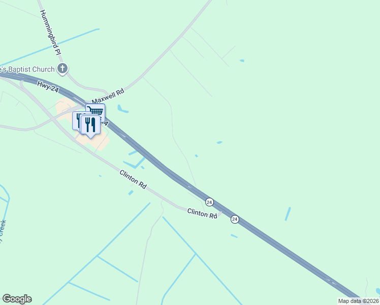 map of restaurants, bars, coffee shops, grocery stores, and more near 240 Shelton Beard Road in Stedman