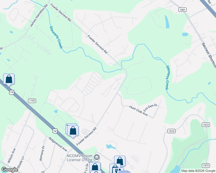 map of restaurants, bars, coffee shops, grocery stores, and more near 2417 Granville Place in Monroe