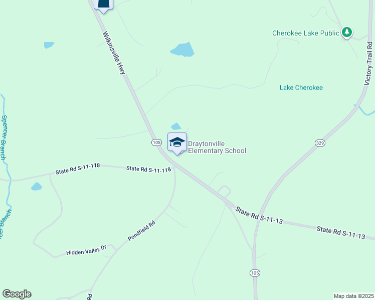 map of restaurants, bars, coffee shops, grocery stores, and more near 2373 Wilkinsville Highway in Gaffney