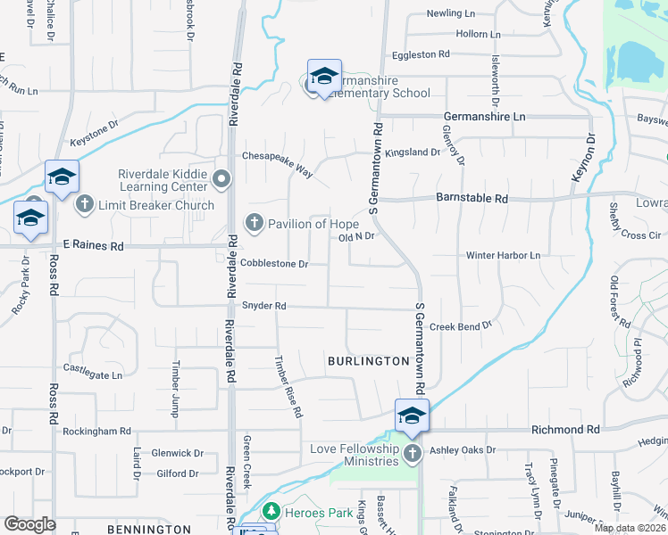 map of restaurants, bars, coffee shops, grocery stores, and more near 7141 Chevy Chase in Memphis