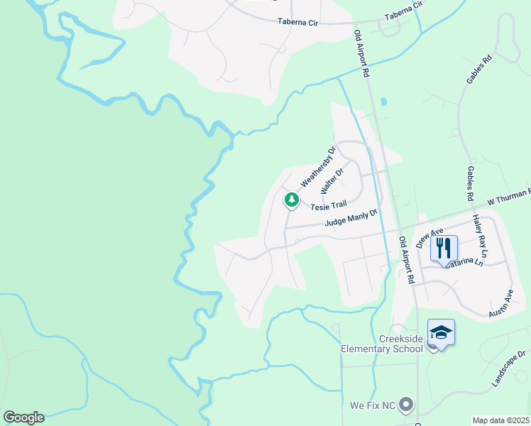 map of restaurants, bars, coffee shops, grocery stores, and more near 3213 Hardee Farms Drive in New Bern