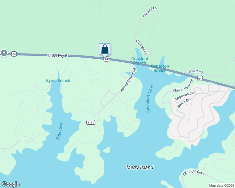 map of restaurants, bars, coffee shops, grocery stores, and more near 324 Ledford Chapel Road in Hayesville