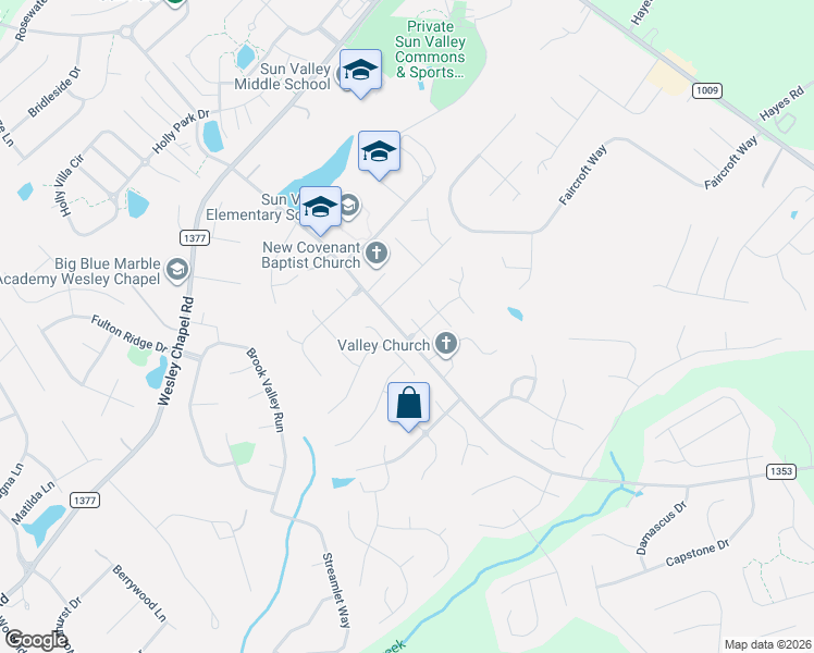 map of restaurants, bars, coffee shops, grocery stores, and more near 4907 Morning Dew Lane in Monroe