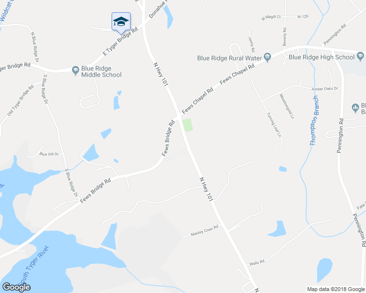 map of restaurants, bars, coffee shops, grocery stores, and more near 3991 North Highway 101 in Greer