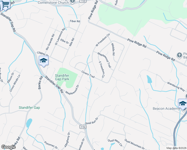 map of restaurants, bars, coffee shops, grocery stores, and more near 8117 Cicero Trail in Chattanooga