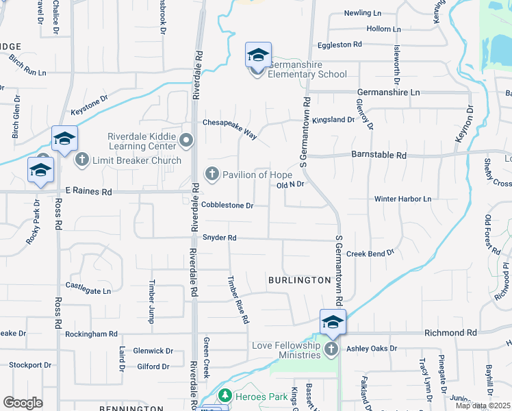 map of restaurants, bars, coffee shops, grocery stores, and more near 7071 Cobblestone Drive in Memphis