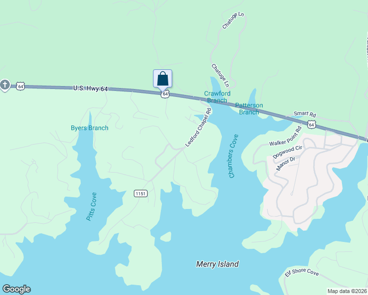 map of restaurants, bars, coffee shops, grocery stores, and more near 324 Ledford Chapel Road in Hayesville