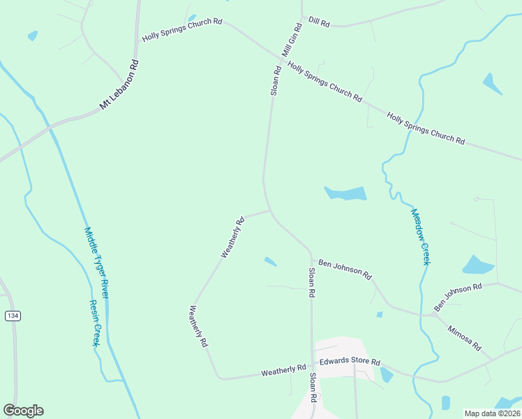 map of restaurants, bars, coffee shops, grocery stores, and more near 107 Weatherly Road in Inman