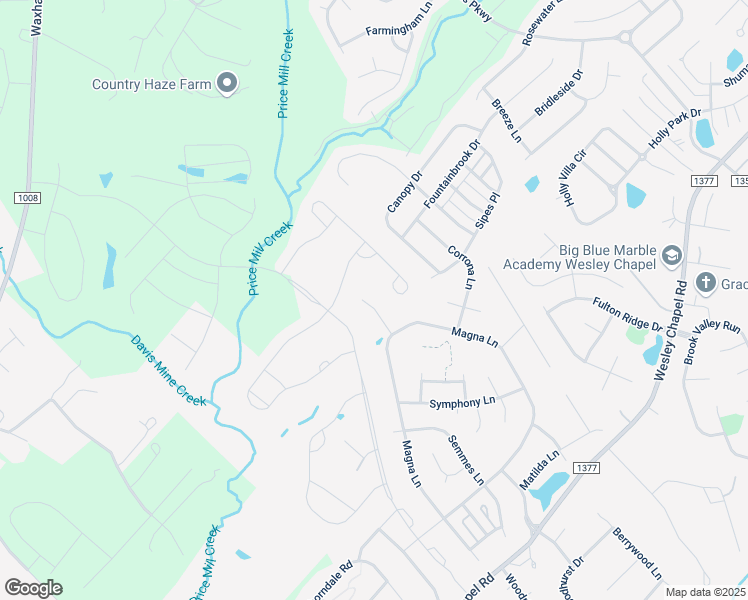 map of restaurants, bars, coffee shops, grocery stores, and more near 1012 Downing Court in Indian Trail