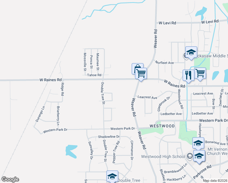 map of restaurants, bars, coffee shops, grocery stores, and more near 4206 Clydesdale Drive in Memphis