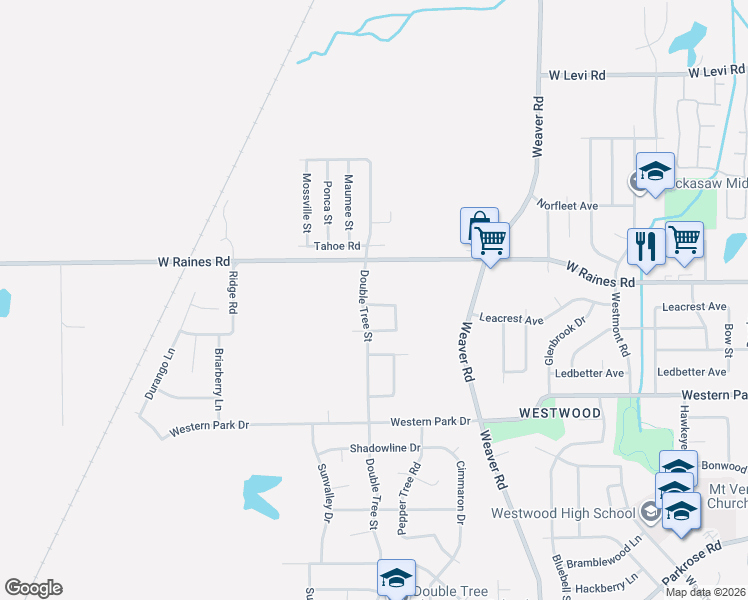 map of restaurants, bars, coffee shops, grocery stores, and more near 4181 Clydesdale Drive in Memphis