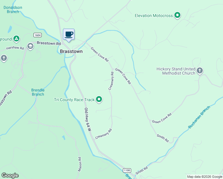 map of restaurants, bars, coffee shops, grocery stores, and more near 480 Creamery Road in Brasstown
