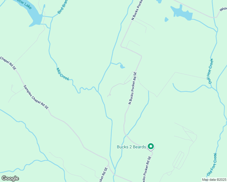 map of restaurants, bars, coffee shops, grocery stores, and more near 1090 Bucks Pocket Road Southeast in Old Fort
