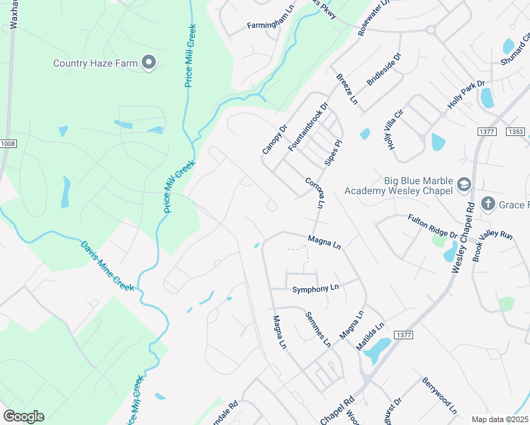map of restaurants, bars, coffee shops, grocery stores, and more near 3018 Falling Stone Circle in Indian Trail