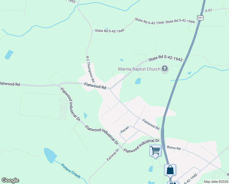 map of restaurants, bars, coffee shops, grocery stores, and more near 102 Robin Court in Spartanburg