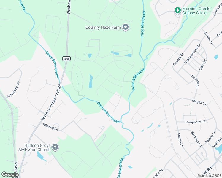 map of restaurants, bars, coffee shops, grocery stores, and more near 5021 Winding Lane in Indian Trail