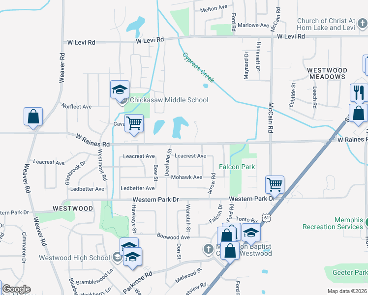 map of restaurants, bars, coffee shops, grocery stores, and more near in Memphis