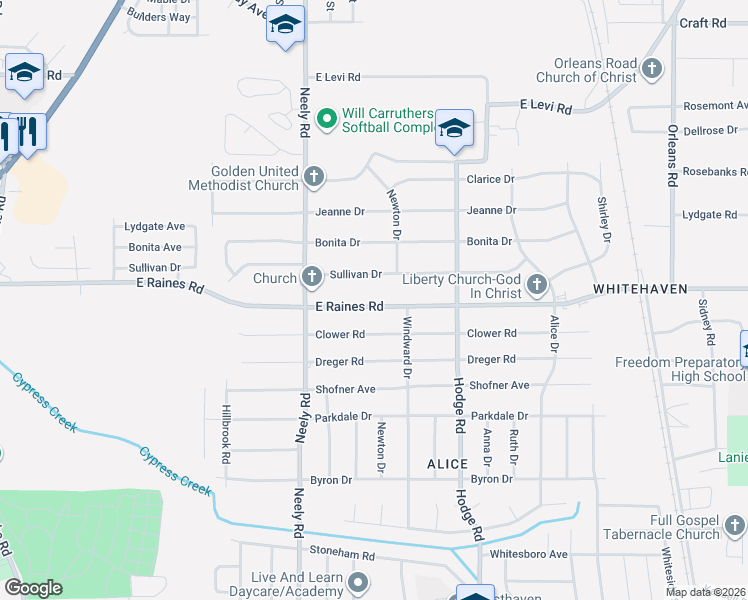 map of restaurants, bars, coffee shops, grocery stores, and more near 301 Sullivan Drive in Memphis