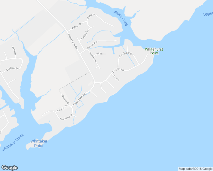 map of restaurants, bars, coffee shops, grocery stores, and more near 5302 Bogue Drive in Oriental
