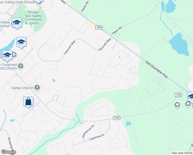 map of restaurants, bars, coffee shops, grocery stores, and more near 1121 Hinson Forest Road in Unionville