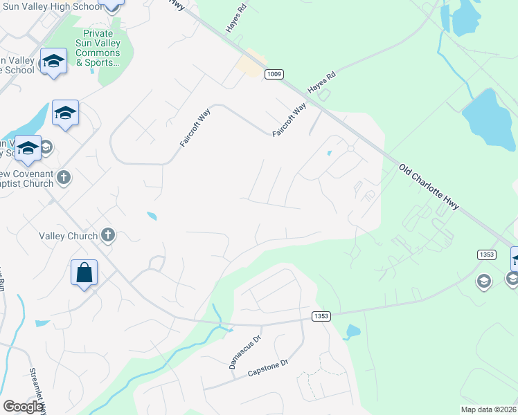 map of restaurants, bars, coffee shops, grocery stores, and more near 1121 Hinson Forest Road in Unincorporated