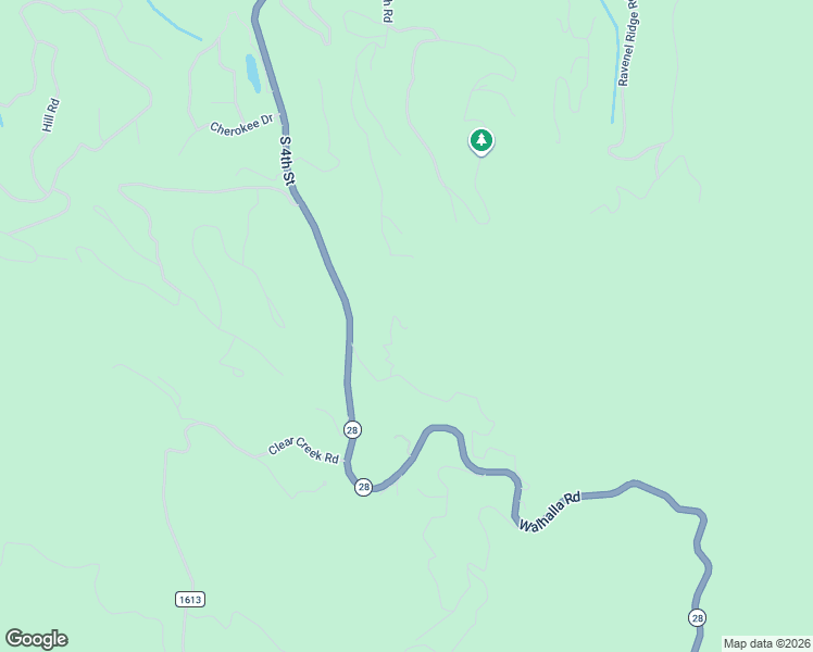 map of restaurants, bars, coffee shops, grocery stores, and more near 224 North Old Wahalla Road in Highlands