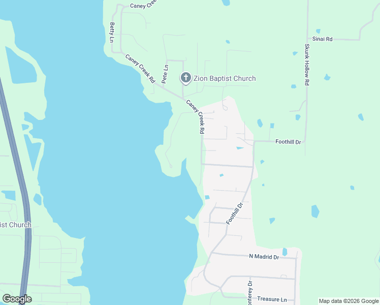 map of restaurants, bars, coffee shops, grocery stores, and more near 256 Caney Creek Road in Conway