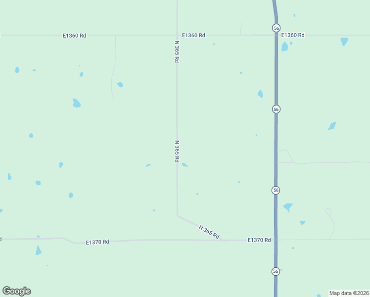 map of restaurants, bars, coffee shops, grocery stores, and more near 13658 North 365 Road in Holdenville
