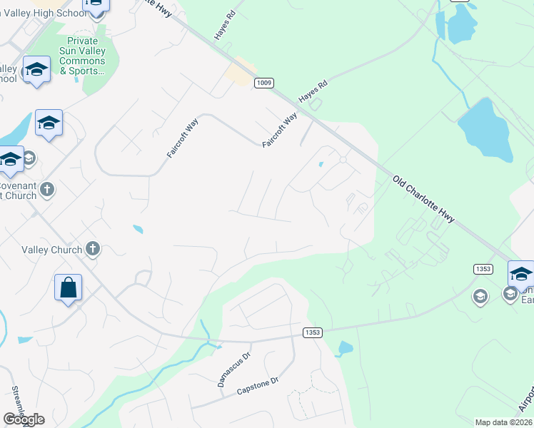 map of restaurants, bars, coffee shops, grocery stores, and more near 2005 Eustice Lane in Indian Trail