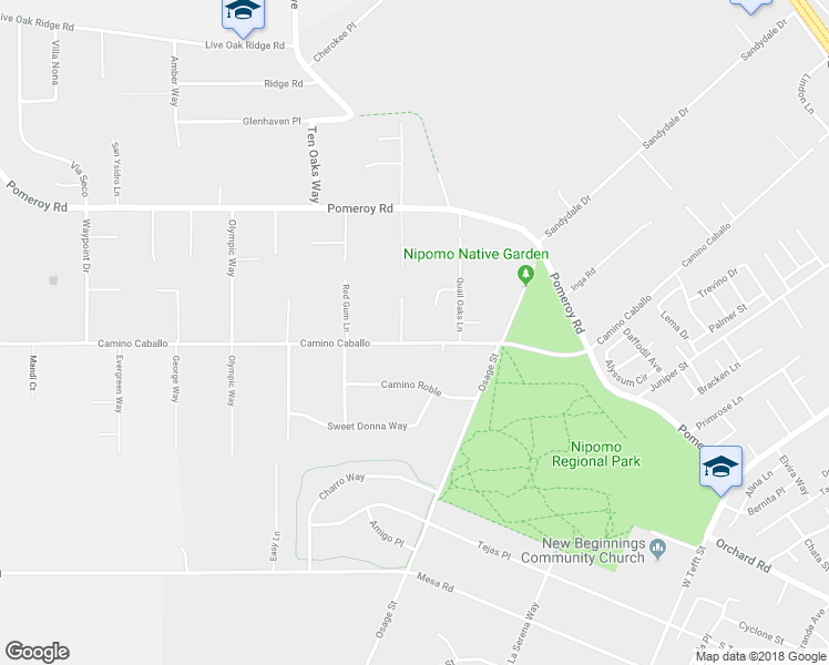 map of restaurants, bars, coffee shops, grocery stores, and more near 580 Sandra Court in Nipomo