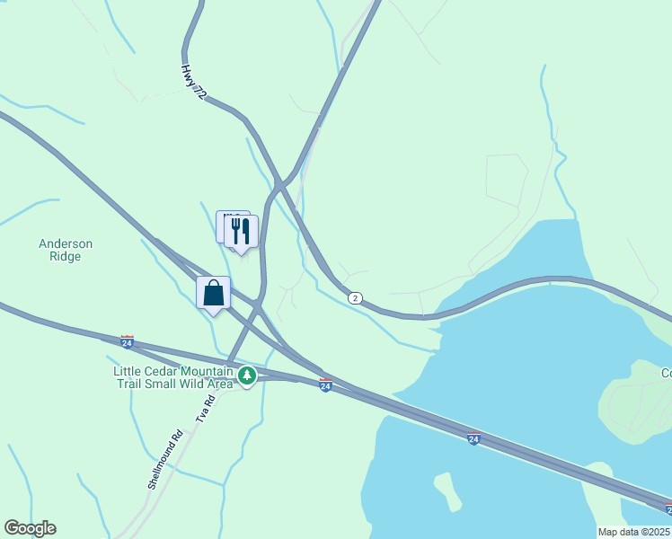 map of restaurants, bars, coffee shops, grocery stores, and more near 8600 U.S. 41 in Jasper