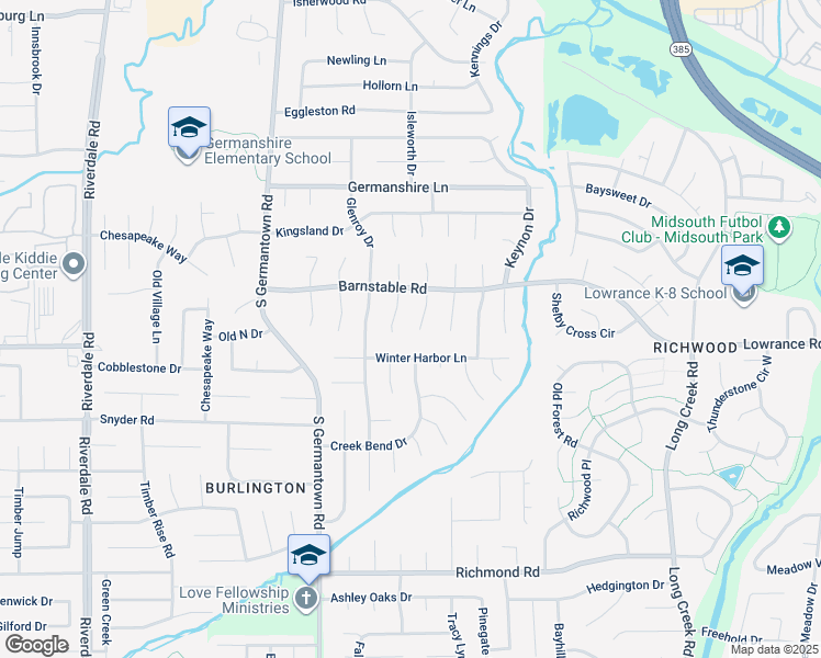 map of restaurants, bars, coffee shops, grocery stores, and more near 4127 Naragansett Cove in Memphis