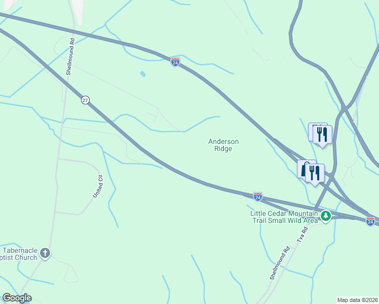 map of restaurants, bars, coffee shops, grocery stores, and more near 764 Hass Road in Jasper