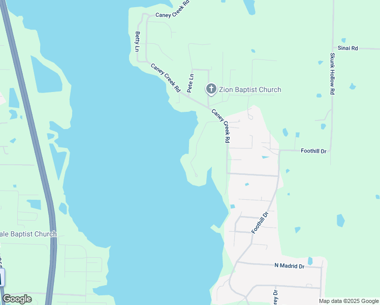 map of restaurants, bars, coffee shops, grocery stores, and more near 24 Jerry Street in Conway