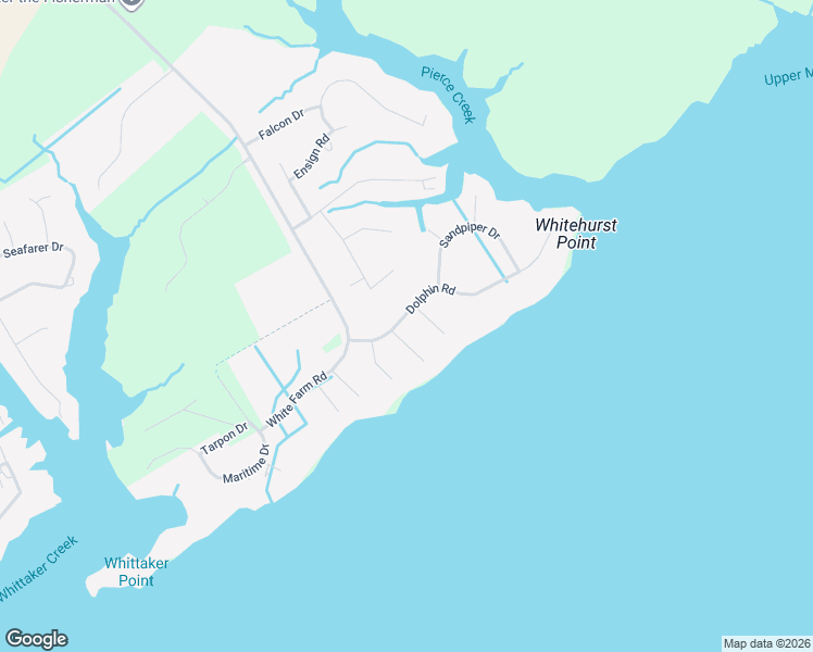 map of restaurants, bars, coffee shops, grocery stores, and more near 6010 Dolphin Rd in Oriental